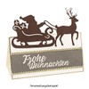 Ideen mit Herz Cutting Dies | Santa with Sleigh |