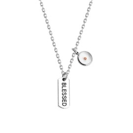 Christian Gift Mustard Seed Faith Blessed Inspirational Neckalce Bracelet (Blessed Necklace)