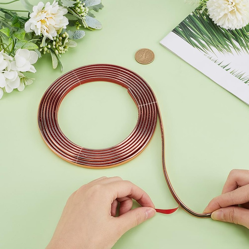 CRASPIRE 10Ft Peel and Stick Molding Trim Flexible Self-Adhesive Decorative