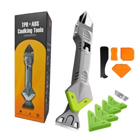 9 in 1caulk smoothingand Grouting Tool, silicone remover，Sealant Trimming and Removal Tool with Grout Squeegee for Bathrooms, Windows, Doors, Kitchens, Floors and Tile Squeegee Joint Repair Kit