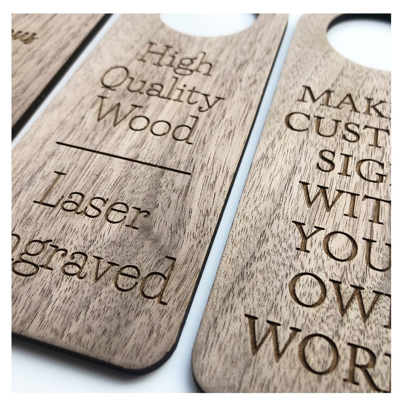 Made to Measure Do Not Disturb Hanging Door Knob Sign