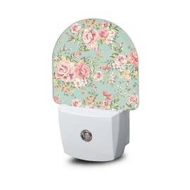 Vintage Chic Rose Night Light,Night Lights Plug into Wall with Dusk to Dawn Sensor,Lamp for Bedroom Bathroom Hallway Nightlight for Women Girls