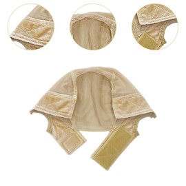Milageto Wig Cap Adjustable Women Multifunction Hair Net Cover for Travel Birthday Party, Beige