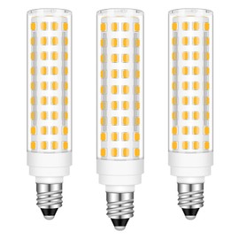 TRIJZHOU JDE11 120V 100W Halogen Mini E11 Base Bulbs Equivalent, Warm White 3000K E11 120V 10W Dimmable T3/T4 Mini Base for Pendant Lights,Table Lamps,Wall Lights,Ceiling Fans, Pack of 3