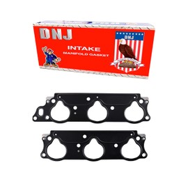 DNJ IG318 Intake Gasket for 2003-2010 / Acura, Honda, Saturn/MDX, Odyssey, Pilot, Ridgeline, RL, TL, Vue / 3.2L, 3.5L / SOHC / V6 / 24V / 3210cc, 3471cc, 3474cc, 3475cc / J32A3, J35A5, J35A6, J35A7