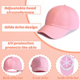 Gdyb Verhap Kids Baseball Cap Adjustable Washed Cotton Baseball Cap Toddler Baseball Summer Hat for Boys Girs 3-10T Blue