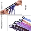 LeTradeJP 10個セット ヘアエクステ ウィッグ エクステンション 可愛い カラフル グラデーション 四つ編み 編み込み