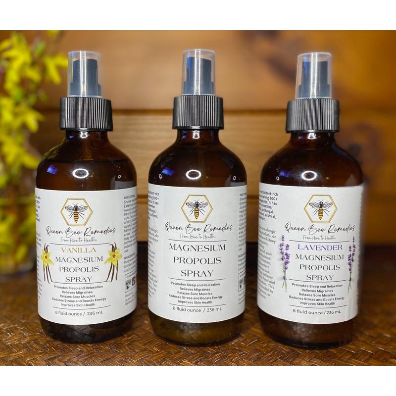 Queen Bee Remedies LLC Magnesium Spray Lavender, Vanilla, Unscented 4oz