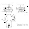 SEMXYZ-60 XYZ Micrometer Trimming Platform Linear Stage Bearing Tuning Sliding