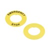 sourcing map 2Pcs 22mm Inner Diameter Emergency Stop Sign for