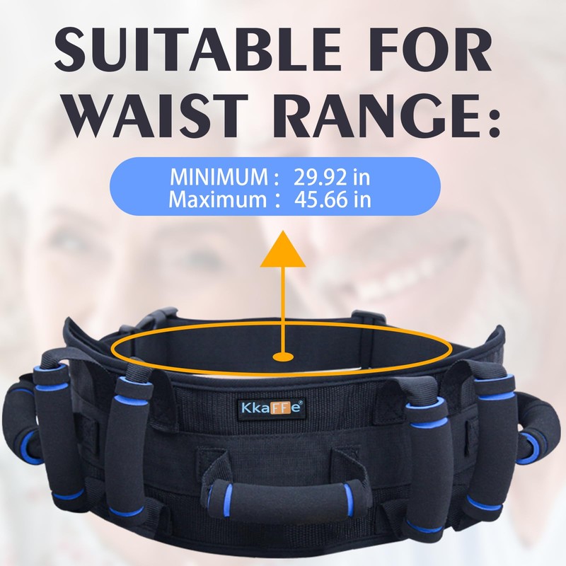 KkaFFe Gait Belt with Handles, Transfer Belt for Elderly, Patient