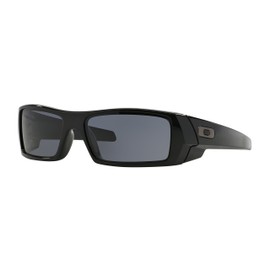Oakley Gascan Sunglasses Polished Black with Grey Lens + Sticker