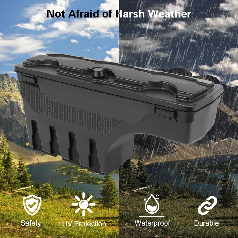 ALEGE Driver Side Truck Bed Storage Box Case Tool Box