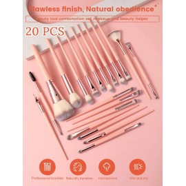 20 Brochas De Maquillaje Y Herramientas Esenciales Rosa