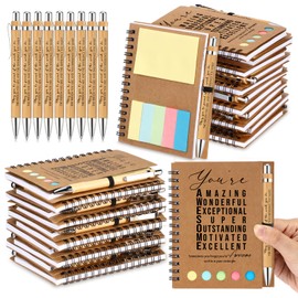 Jetec 100 Sets Bulk Appreciation Gifts for Employee Coworkers Inspirational Spiral Notebooks with Note Ballpoint Pen Thank You Gifts for Team Teacher Nurse Student Graduation (Amazing)