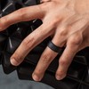 ThunderFit Silicone Rings for Men, Flat Top Angled Edge Rubber