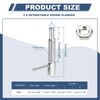 PATIKIL Retractable Indexing Plunger Pin, 2 Pcs M6x1 Stainless Steel