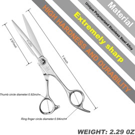 Fengliren High-end Professional Extremely Very Sharp Barber Hair Cutting Scissors Hairdresser Shears For Hair 6.5 Inch Haircut Scissor Made Of Stainless Steel For Hairdressing Salon and Home Use