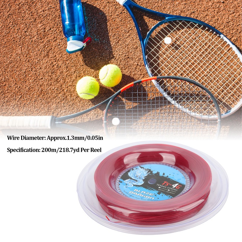 Tennis Racket String 1.3mm 200m Racquet String Reel for Amateur