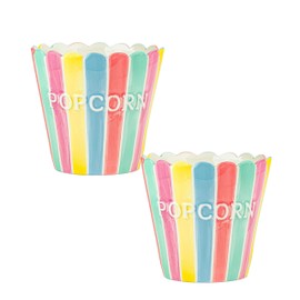 10 Strawberry Street Popcorn Bucket, Set of 2