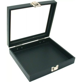 FindingKing Glass Top Display Case 36 Slot Ring Insert Liner New, Storage Jewelry Box Holder