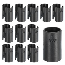 uxcell Wire Shelf Clips, 24pcs 5/8 Inch(16mm) Wire Shelving Lock Clips, Plastic Shelving Sleeves Replacements for Wire Shelving System(12 Pairs)