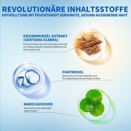 RAZUYEN Beruhigendes Hyaluron B5 Serum, Repariert und Befeuchtet die Haut, Gesichtsserum mit Panthenol, Gentiana Scabra-Wurzelextrakt, 1.01 FL OZ