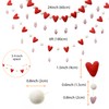 Glaciart One Felt Heart Garland - Pom Pom Garland –