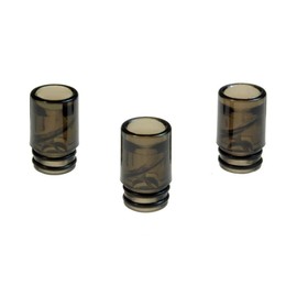 Armerah Anti Spit Back 510 Drip Tip eCig Mouthpiece Short/Medium Plastic 3 Pack Black