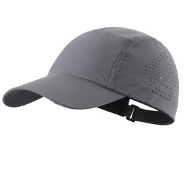 Home Prefer Water Repellent UPF50+ Quick Dry Sun Hat Sports Running Baseball Caps for Mens Womens Dark Grey