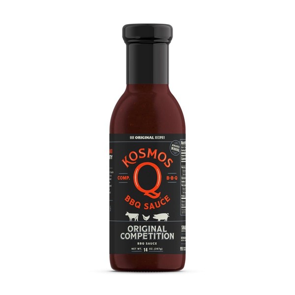 Kosmos Q Original Competition BBQ Sauce - 15.5 Oz Bottle for Award-Winning BBQ & Marinades - Thick Barbecue Sauce for Tender Meat (Original Competition)