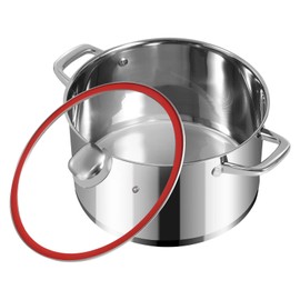 Stock Pot-Stainless Steel StockPot with Lid-10 QT Soup Pot-Induction Stockpot, Oven, Gas, Dishwasher Safe…