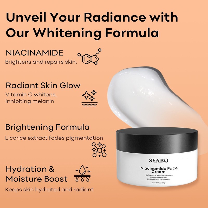 Syabo Niacinamide Face Cream 1.7 oz - Lot of 3