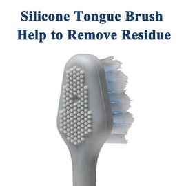 3-Count Toothbrush Replacement Heads Compatible with Watepik Complete Care 5.0/9.0 (CC-01/WP-861) with Tongue Scraper, STRB-3WW