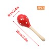 Wuyituart 2 Pcs Maracas Wooden Rattles Shaker Hand Music Instruments
