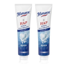 Hotluck HAP Toothpaste | Fluoride-Free Hydroxyapatite Formula for Enamel Repair & Whole Family Oral Care | Fresh Mint | 4.0oz:_2 pcs (affordable Pack)