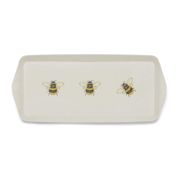 Cooksmart British Designed Small Serving Tray | Dinner Tray For Multiple Uses Around The Home | Trays For Food Serving Or Drinks Serving - Bumble Bees