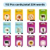 English and Spanish Talking Flash Cards,224 Words Toys for Boys