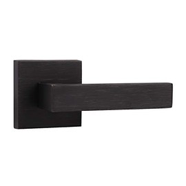 Probrico Dummy Lever Door Handle Square Non-Turning Single Side Pull Only Lever Set [for Closet or French Doors] Heavy Duty - Oil Rubbed Bronze Finish,1 Pack