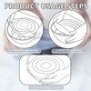 12 Pcs Rectangular Silicone Food Covers, 6 Sizes Reusable Leftover