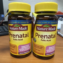 Nature Made (2) Nature Made Prenatal Folic Acid Multivitamin 50 Gummies Exp 05/2026