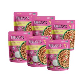 Fillo's Tex Mex Pinto Beans, Ready to Eat Sofrito Beans, 10 oz Pk of 6, Seasoned with Fresh Vegetables, Gluten-Free, Preservative-Free, Microwavable, Non-GMO, Vegan Friendly, Plant Protein