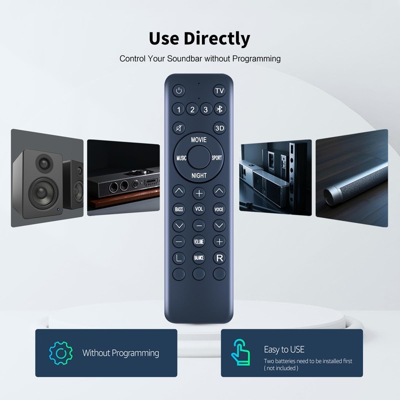 Snrigw Replacement Remote Control for Polk Audio MagniFi 2 Soundbar