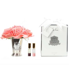 Cote Noire-Seven Rose Bouquet in White Peach