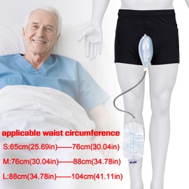 kyaoayo Urine Bag for Women/Men, Portable Urine Bag, Reusable Urine Bag for Men and Women, Leakproof Urine Collection Bag, Urine Funnel Urine Drainage Bag (S)