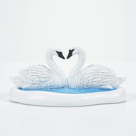 Department 56 Village Accessories Christmas Swans on Lake Figurine, 1.375 Inch, Multicolor