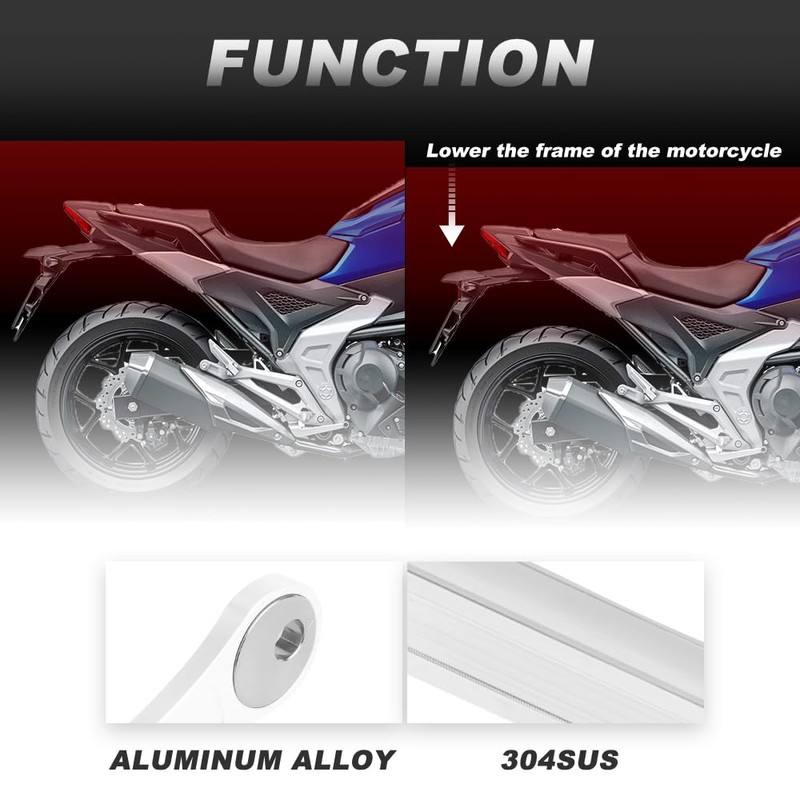 Xitomer 0-1.2'' Adjustable Lowering kit, Fit for Gen 3 KLR650