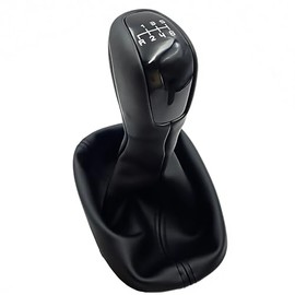 Fouedy Gear Stick Gaiter Black Gear Stick Knob 6 Gears Compatible with Benz C Class W203 S203 (6 Gears)