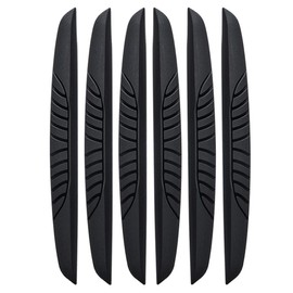High-Quality Car Door Edge Protection Black Rubber Door Edge Protector Door Edge Protector Sticker for Car Door 6 Pieces (15 x 145 mm)