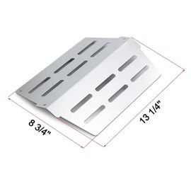 JCLMER 65505 Heat Deflectors for Weber Genesis 300 Series Grills, Genesis E/S-310, E/S-320, E/S-330 with Front Control Knobs (2011 and Newer), 13-1/4 Inch Heat Shield Plate for Weber 7622 62756